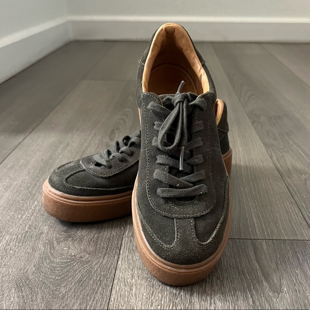 ZARA TRF Green Suede Size 36 (approx 6 US)